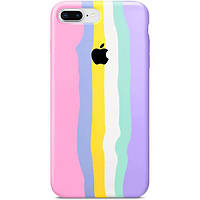 Чохол Rainbow Silicone Case для iPhone 7 Plus / 8 Plus Pink-Lilac