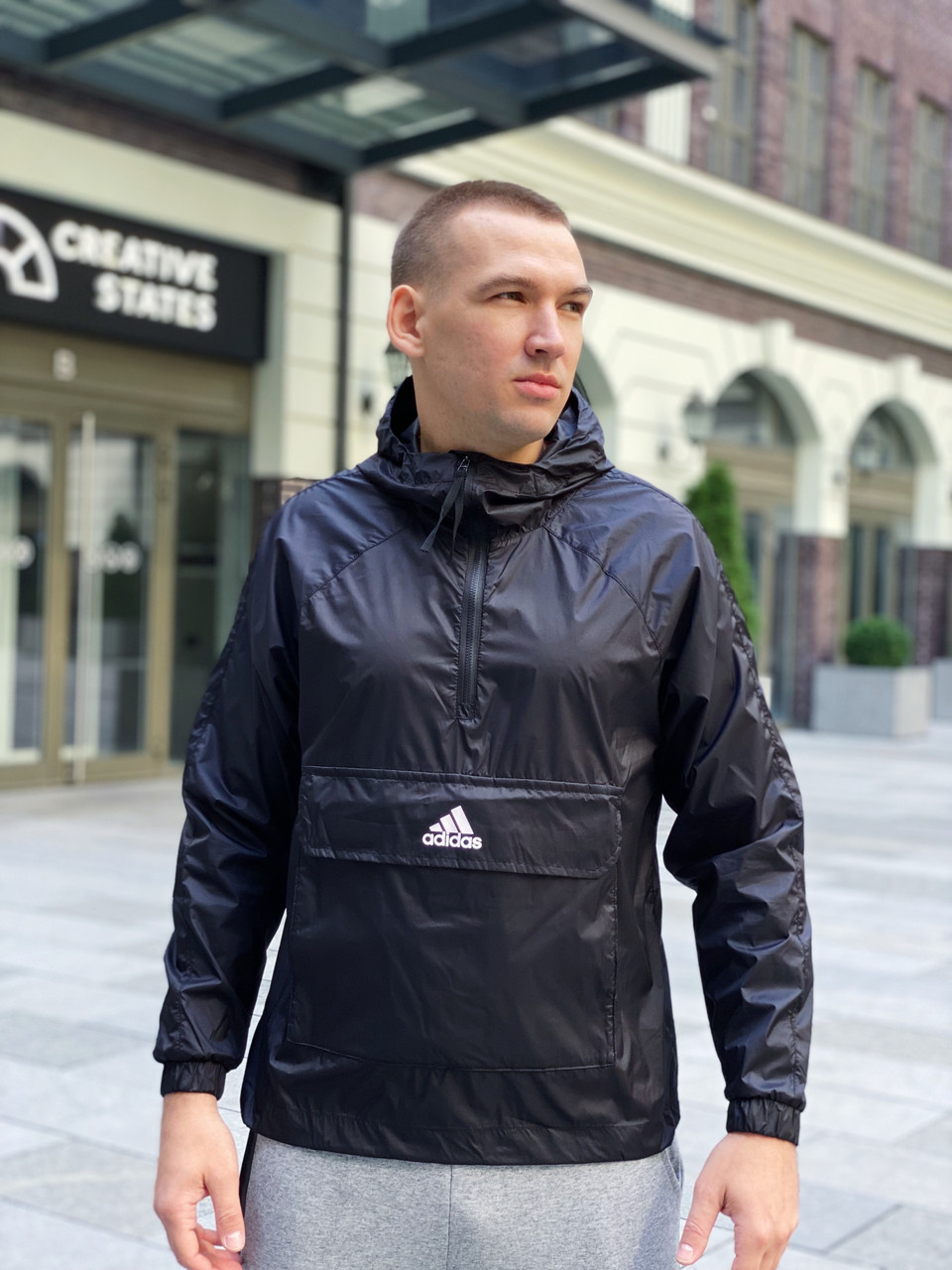 Adidas anorak sales