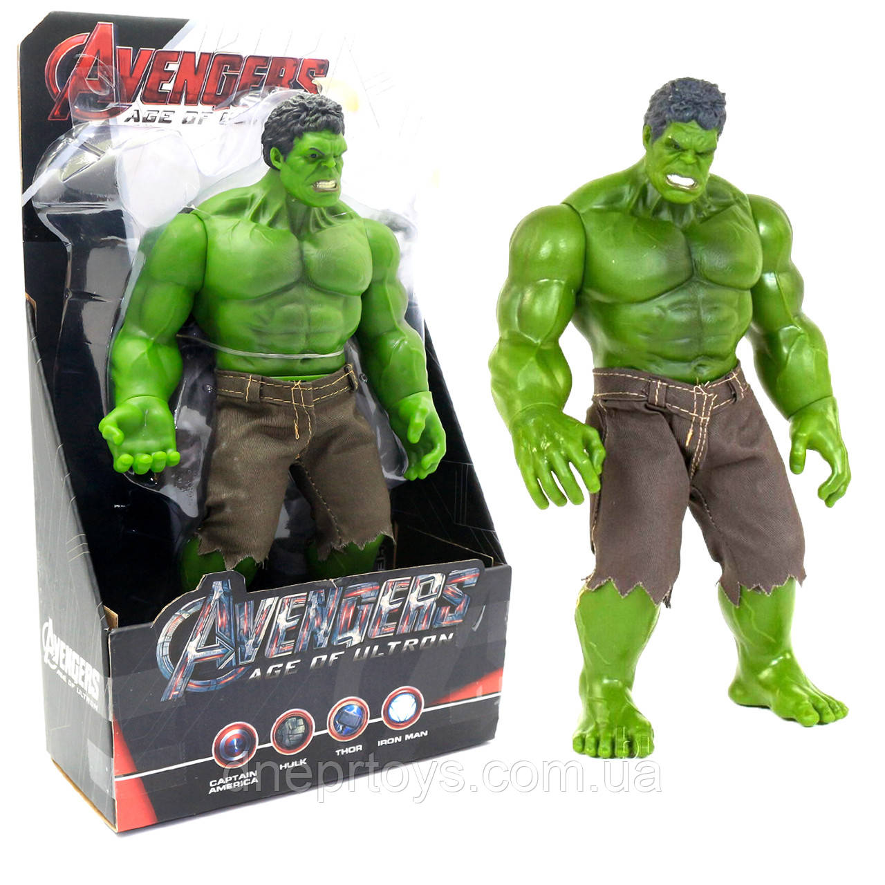 Ігрова фігурка Hulk Avengers Marvel Халк іграшка 30 см (3321B)