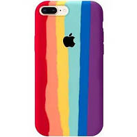 Чохол Rainbow Silicone Case для iPhone 7 Plus / 8 Plus Red-Fuchsia