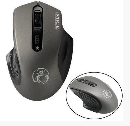 Ергономічна миша бездротова комп'ютерна iMice G-1800 Сіра