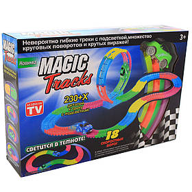 Трек Magic Tracks (Меджік Трек) зі світиться зеленим машинкою, 230 деталей (6688-76)