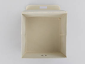 Коробка-органайзер Ш 25*Д 25*25 см. Колір бежевий для зберігання одягу, взуття чи невеликих предметів, фото 2