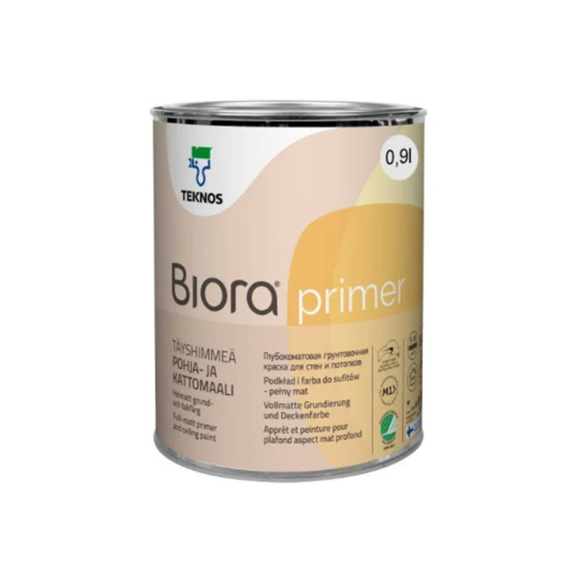 Фарба для стелі Teknos Biora Primer 0.9 л