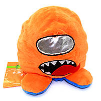 М'яка іграшка вивернушка Амонг Ас «Копиця» Космонавт Among Us помаранчевий синій 14*14*14 см (00006-06), фото 4