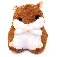 М'яка іграшка-подушка Хом'як з пледом 3 в 1 коричневий 35*25*20 см (M11186), фото 3