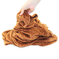 М'яка іграшка-подушка Хом'як з пледом 3 в 1 коричневий 35*25*20 см (M11186), фото 7