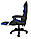 Ігрове крісло - чорно-синій malatec Польща, фото 8