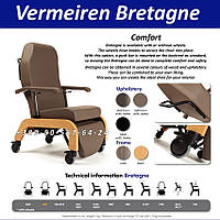Крісло геріатричне Vermeiren BRETAGNE Geriatric Chair for Seniors