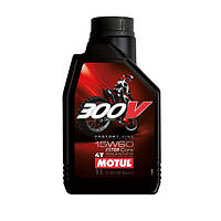 Motul 300V 4T Factory Line Off Road 15W-60 1л (845711/104137) Синтетическое моторное масло для мотоциклов