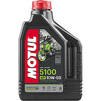 Motul 5100 4T 10W-50 2л (836821/104075) Полусинтетическое моторное масло для 4-тактных двигателей мотоциклов