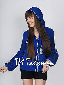 Блуза-куртка з капюшоном вишита, бохо, етно