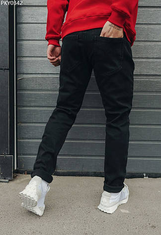 Утеплені джинси Staff black2 slim fleece чорний PKY0342 33, фото 2