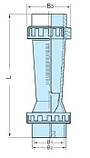 Ротаметр трубного типу LZS25, 3/4", 250-2500 л/год, фото 2