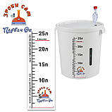 Мірна шкала для ємності 33 літри - наклейка з літражем для ємності 33 літри, фото 2