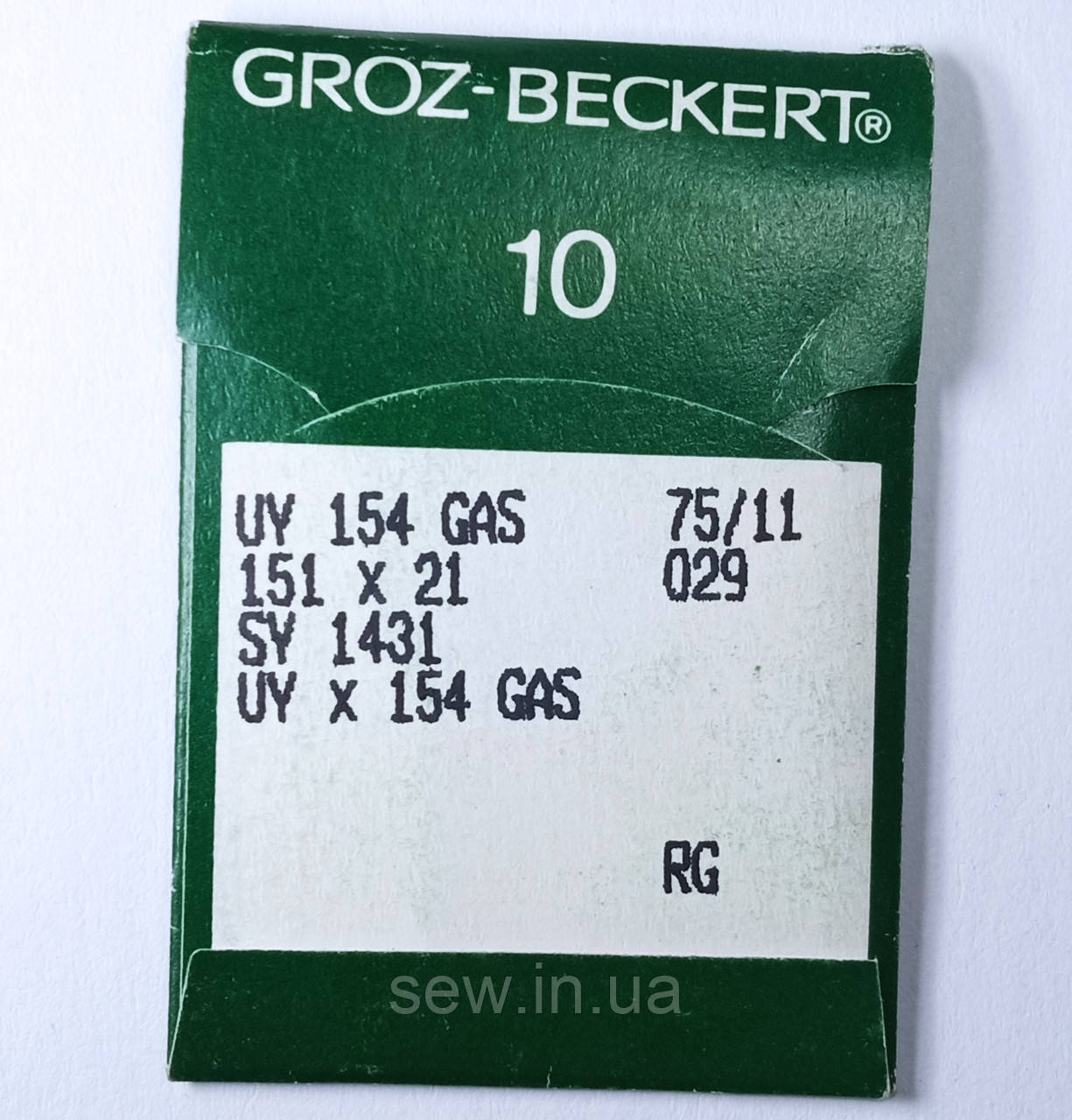 Голки Groz-Beckert UYx154GAS No 75, фото 1