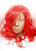 Карнавальна перука червоний колір