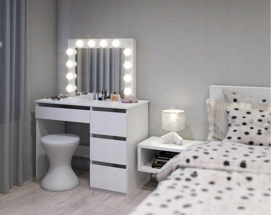 Столик для макіяжу з підсвічуванням B071 білий (20000021), фото 1