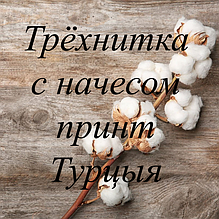 Трехнитка з начосом принт Турцыя