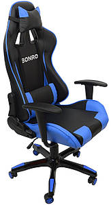 Крісло геймерське Bonro 2018 Blue (40200000)