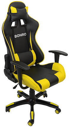Крісло геймерське Bonro 2018 Yellow (40200003), фото 1
