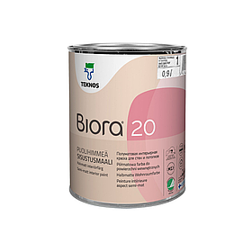 Фарба для стін і стель Teknos Biora 20 0.9 л