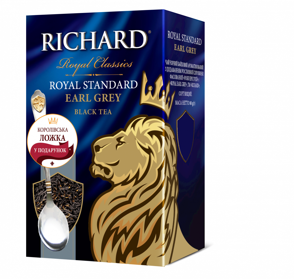 Чай з ложкою Richard Royal Earl Grey чорний з бергамотом 80 грамів, фото 1