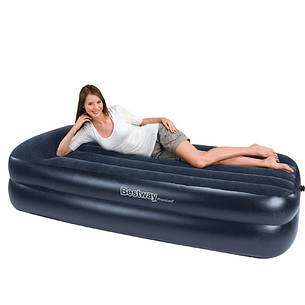 BestWay 67381 надувне ліжко Односпальне Premium Air Bed 203х102х46см, фото 2