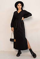 Стильное платье Касси макси длины 42-56 размер разные цвета Черный, 42