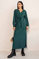 Стильное платье Касси макси длины 42-56 размер разные цвета Изумрудный, 42