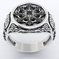 Новое винтажное властное кольцо, кольцо с потрясающим узором для мужчин и женщин, размер 21