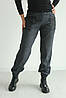 Штани жіночі теплі з стрейчової вовни стильні №194 колір сірий, фото 4
