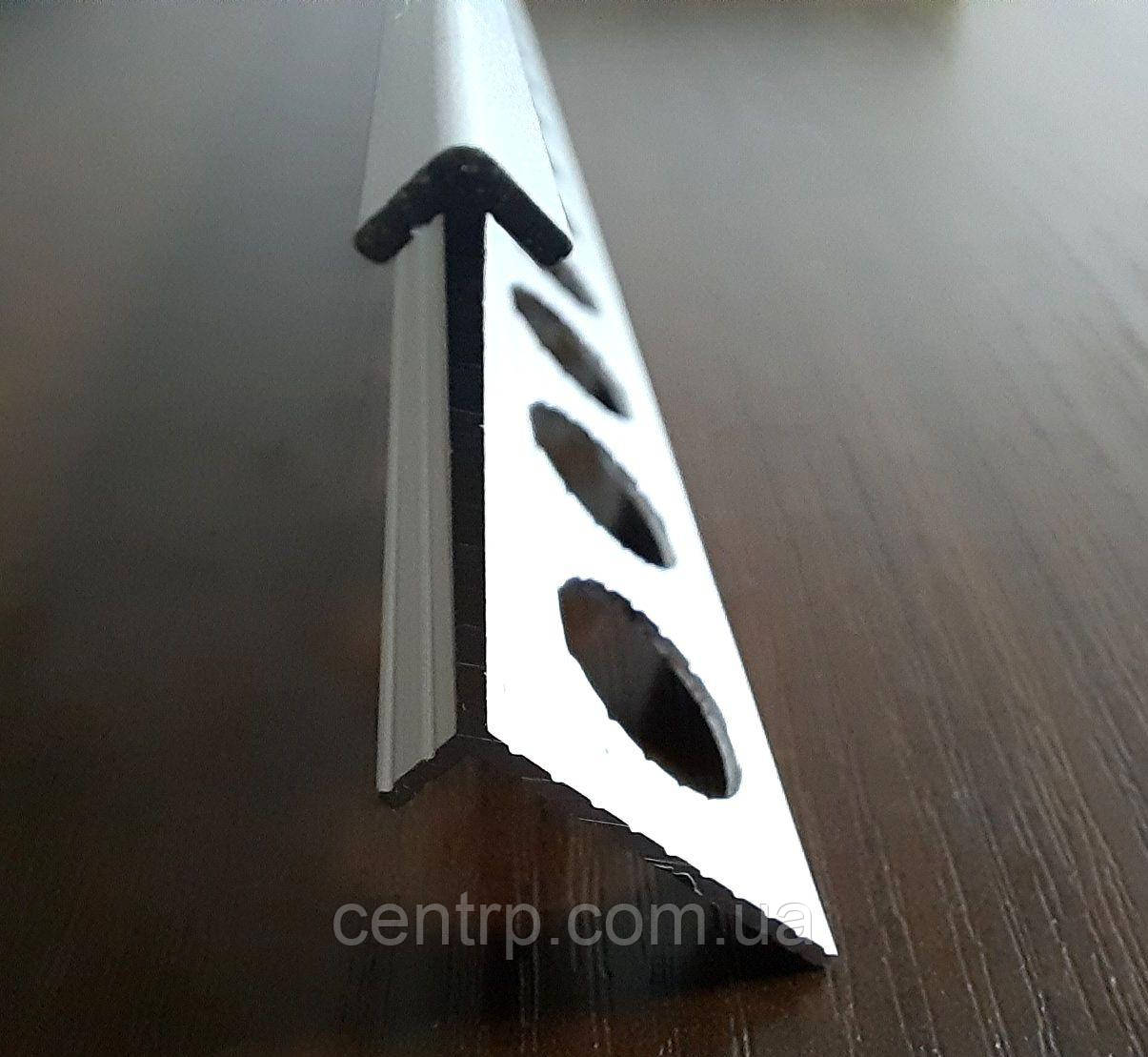 Профиль для плитки мерседес (Y профиль) алюминиевый ПМ-12 серебро L-2.7 м - фото 5 - id-p1482125690