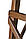 Драбина дерев'яна декоративна h62 (brown) коричнева, фото 5