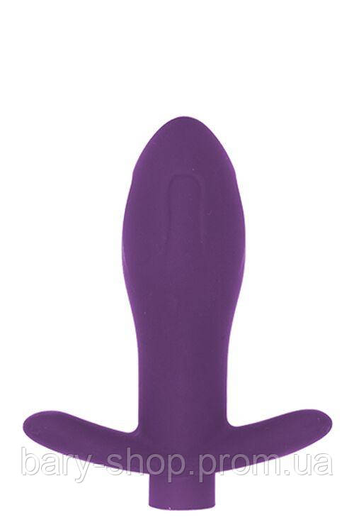 Анальна пробка з вібрацією MAI Attraction Toys №87 Purple перезаряджається, довжина 11см, діаметр 3,5 см  (AS)