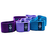 Набір тканевих гумок для фітнесу та спорту Power System PS-4097 Booty Band Set 3шт., фото 7