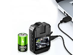 Нагрудний відеореєстратор BOBLOV WN10 1080p на одяг 170 градусів 64 Гб Чорний