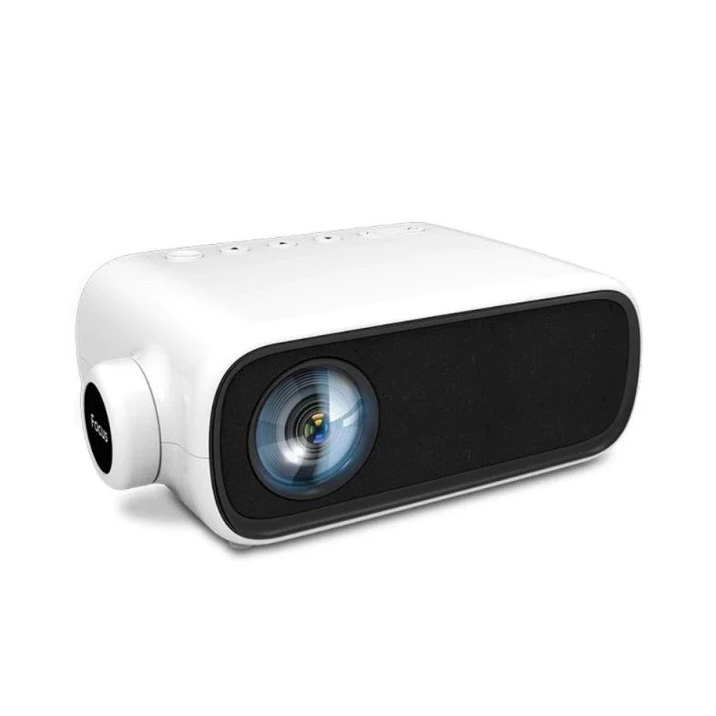 Проектор YG280, міні розмір, LED, підтримка Full HD 1080P - Білий
