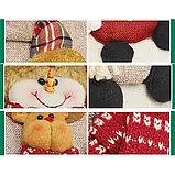 Шкарпетка для подарунків новорічна, різдвяна велика 46см - Червоний, фото 4