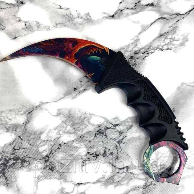 Ніж Керамбит з чохлом Karambit монстр для самооборони або туризму, фото 1