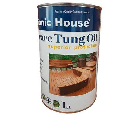 Терасна тунгова олія Bionic House Terrace Tung Oil всі кольори 1л, фото 1