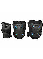 Комплект защитный SportVida Size L Black/Blue SKL41-323041