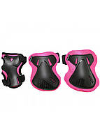 Комплект защитный SportVida Size M Black/Pink SKL41-323047