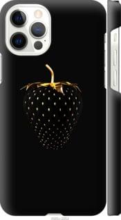 Чехол на Apple iPhone 12 Черная клубника "3585c-2053-47372"