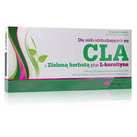 Жироспалювач Olimp CLA with Green Tea plus L-Carnitine, 60 капсул