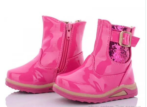Стильні дитячі черевики з паєтками, осінь 20-24