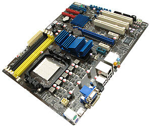 Материнська плата ASUS M4A78 PRO(Socket AM3, AM2+, DDR2, AMD 780G) (б/у) +планка, фото 1
