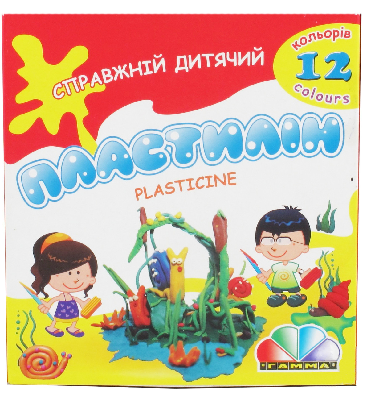 Пластилін "Захоплення" 12кол. 240гр., Гамма, 331011