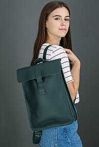 Жіночий рюкзак Сідней з натуральної шкіри колір Зелений