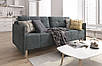Прямий диван розкладний 215 см на ніжках "Олівер" від Шик-Галичина (різні варіанти тканини), фото 7